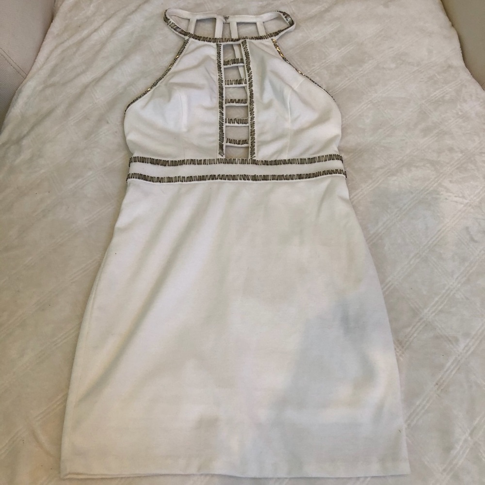 Stunning Ark & Co white sequin dress